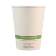 World Centric NoTree Paper Hot Cups, 12 oz, Natural, PK1000 CUSU12